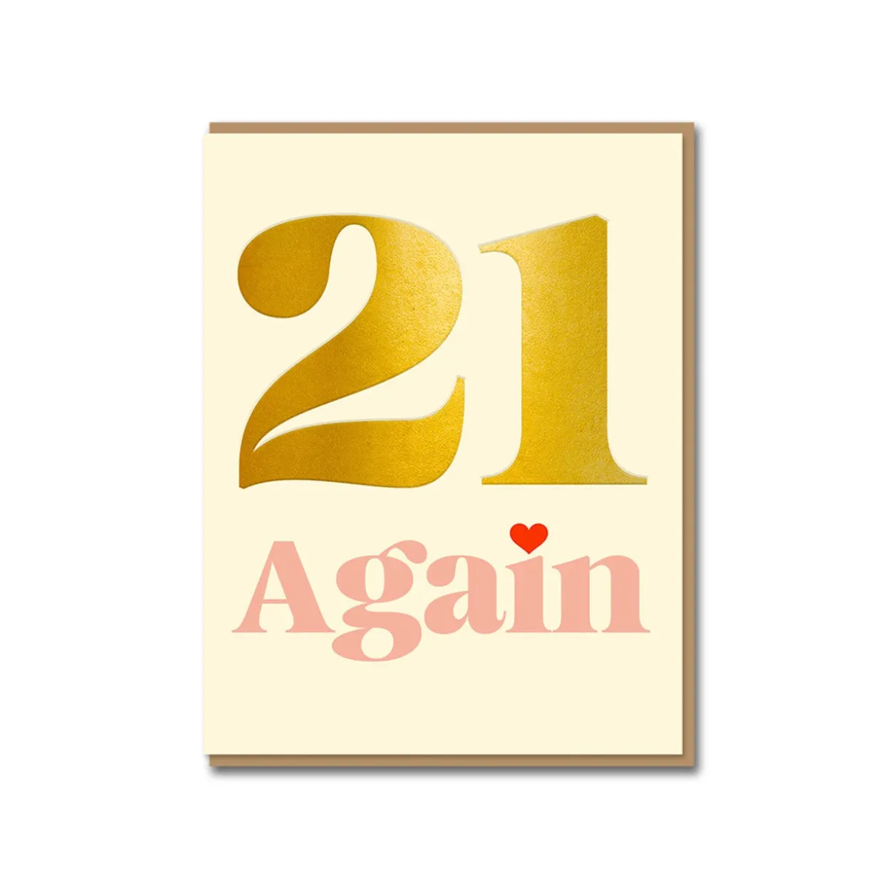 21 Again Greeting Card