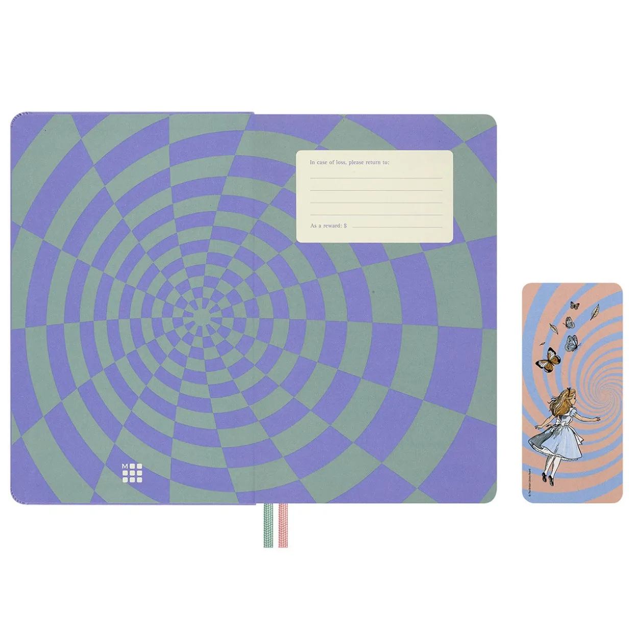 2026-27 Alice in Wonderland 18 Month Weekly Notebook Hard Cover Diary Large