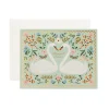 Always & Forever Swans Wedding Greeting Card
