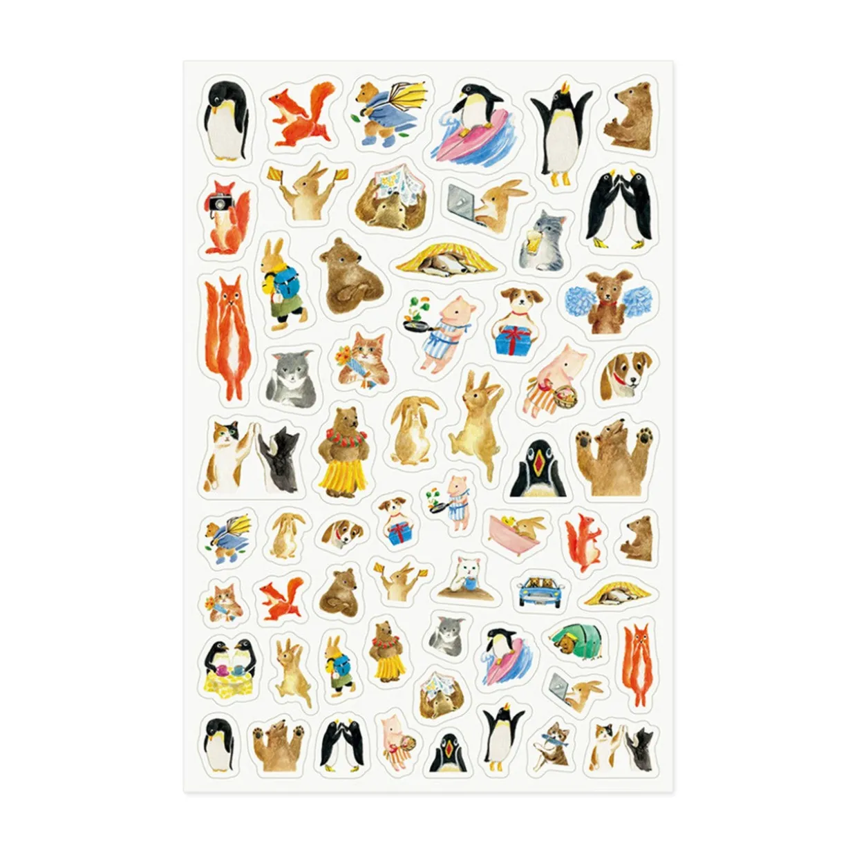 Animal Decoration Stickers Single Sheet