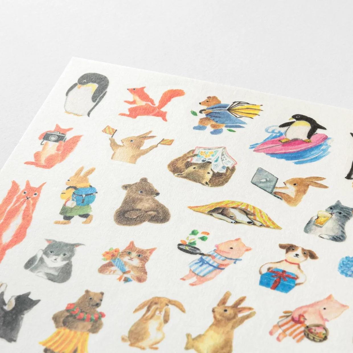 Animal Decoration Stickers Single Sheet