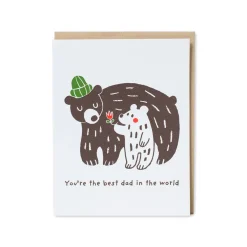 Beanie Bear Best Dad Greeting Card