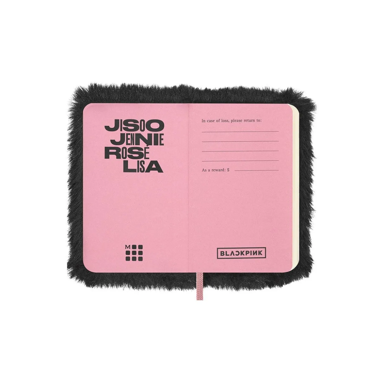 BLACKPINK Limited Edition Faux Fur Extra Small Notebook