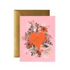 Blooming Heart Valentine Greeting Card