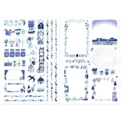 Blue Nordic Sticker Sheets Set of 2