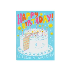 Cake Layers Birthday Card