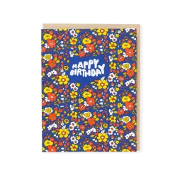 Calico Birthday Card