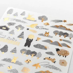 Camouflage Forest Decorative Sticker Sheet