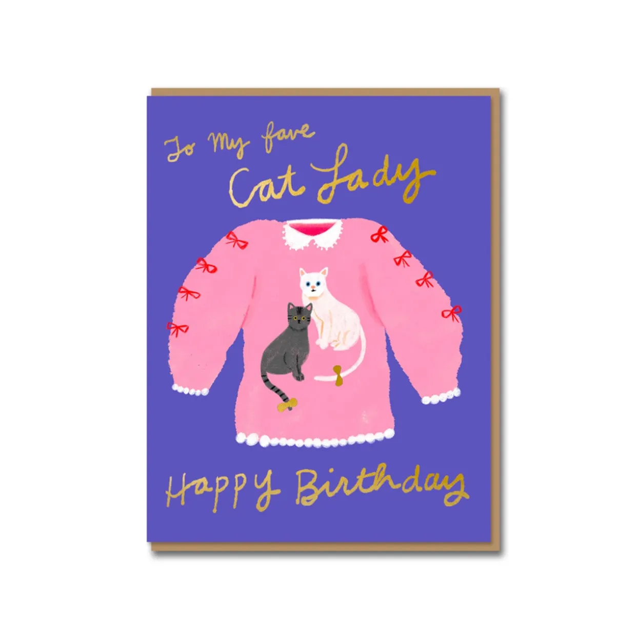 Cat Lady Greeting Card
