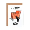 Cat Love Greeting Card