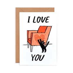 Cat Love Greeting Card