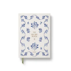 Ceramic Blue Recipe Journal A5