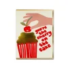 Cherry Cake Greeting Card