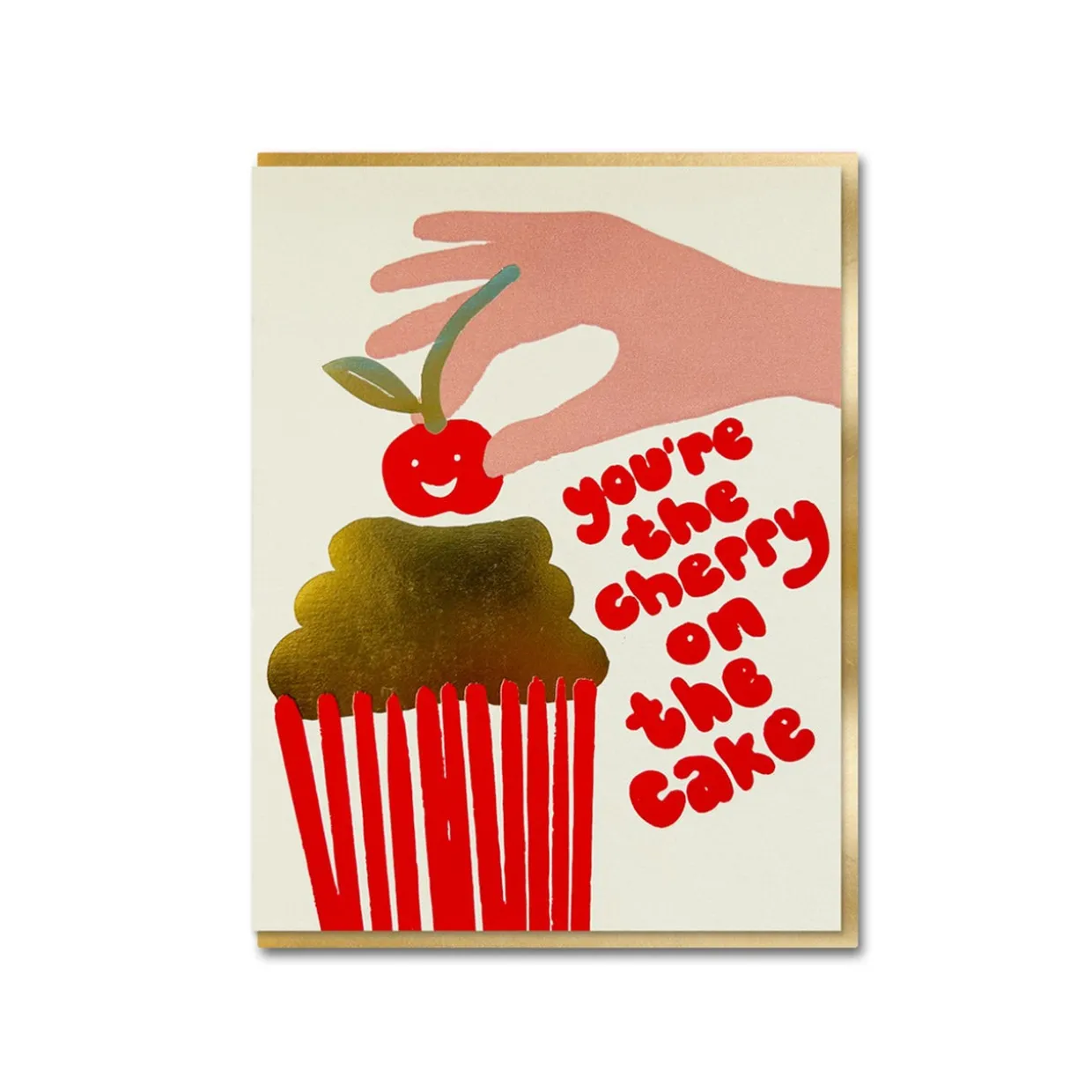 Cherry Cake Greeting Card