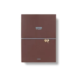 Chestnut and Ink Red Notebook