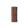 Chocolate Nubuck Leather Pen Case