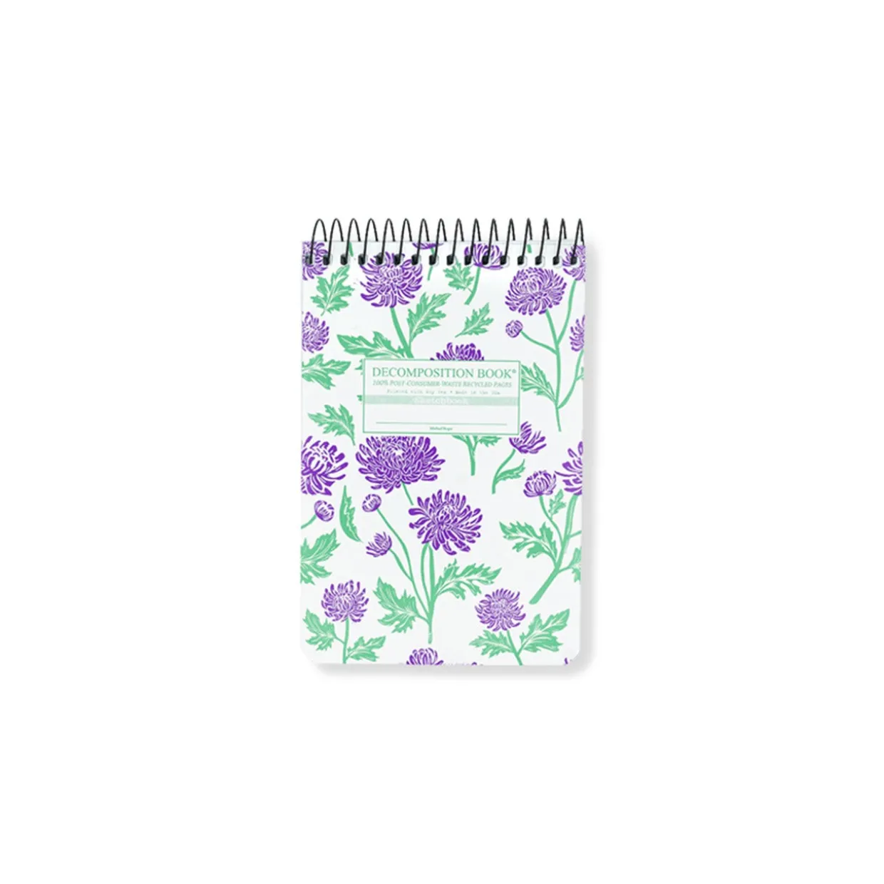 Chrysanthemums Pocket Spiral Notepad