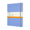 Classic Extra Large Hard Cover Notebook Ruled Hydrangea Blue