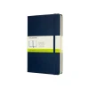 Classic Large Hard Cover Expanded Notebook Plain Sapphire Blue
