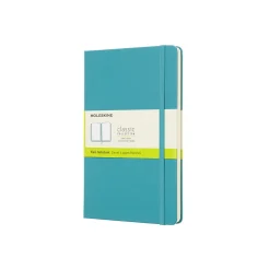 Classic Large Hard Cover Notebook Plain Reef Blue