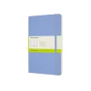 Classic Large Soft Cover Notebook Plain Hydrangea Blue