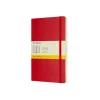 Classic Large Soft Cover Notebook Grid Scarlet Red