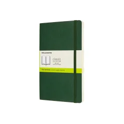 Classic Large Soft Cover Notebook Myrtle Green Plain