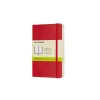 Classic Pocket Soft Cover Notebook Plain Scarlet Red
