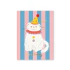 Clowny Cat Greeting Card