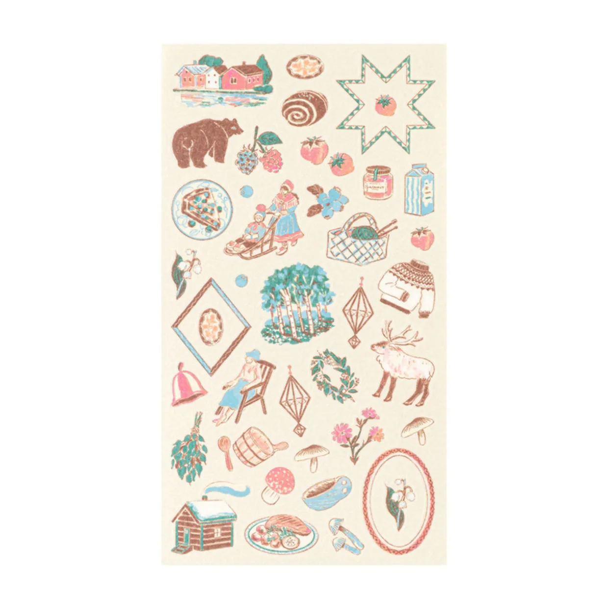 Country Motif Journal Stickers