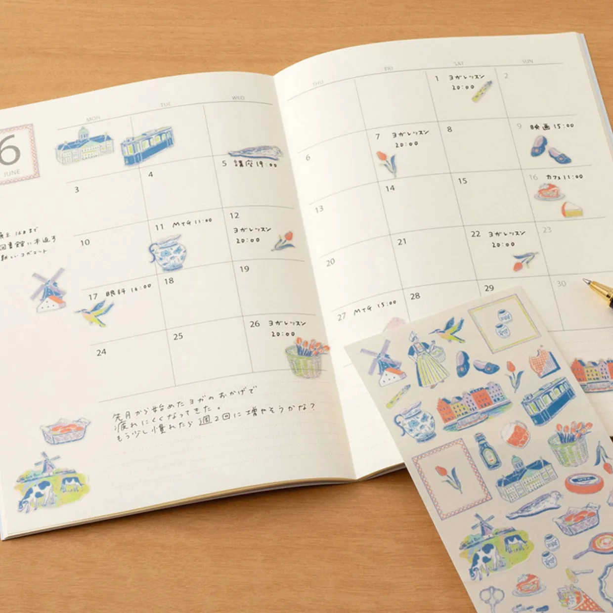 Country Motif Journal Stickers