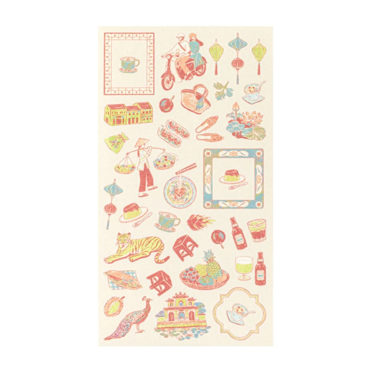 Country Motif Journal Stickers