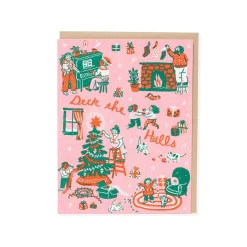 Desk the Halls Greeting Card