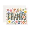 Floral Thanks Greeting Card