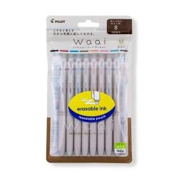 FriXion Clicker Waai Erasable Pastel Gel Pens Set of 8