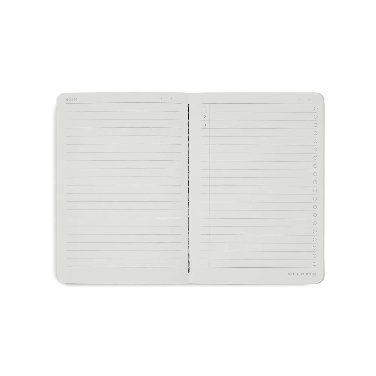 Get Shit Done Minimal Notebook A6