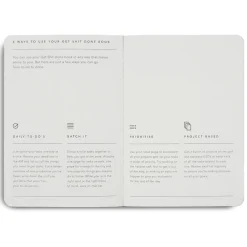 Get Shit Done Minimal Notebook A5