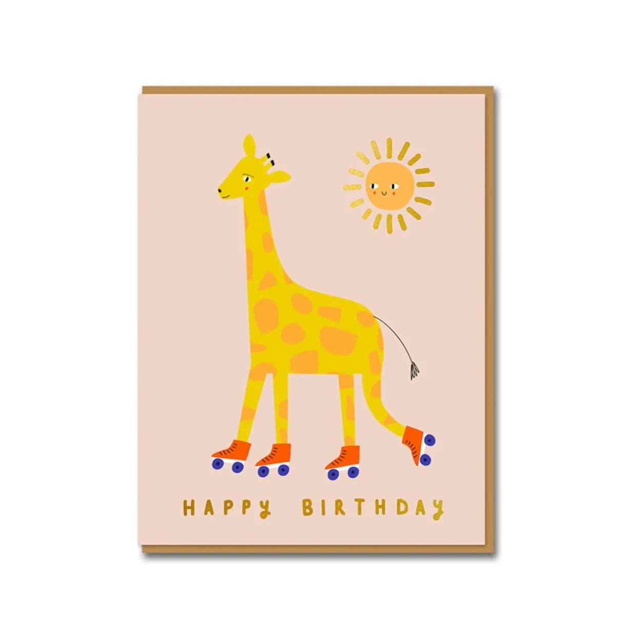Giraffe Birthday Greeting Card