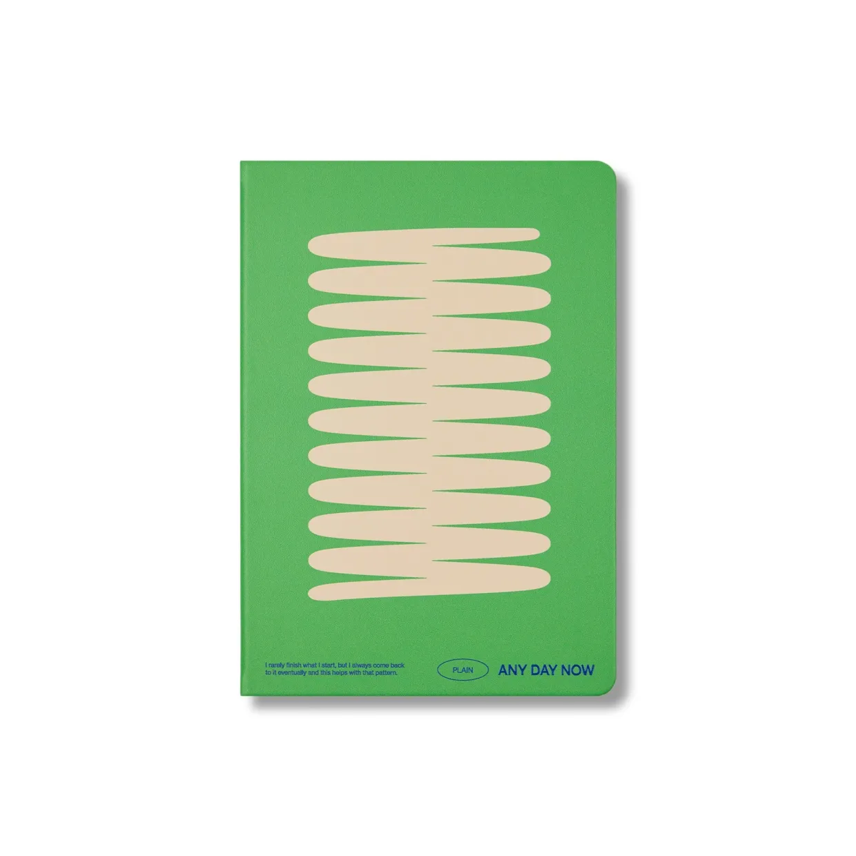 Green Any Day Notebook Plain A5