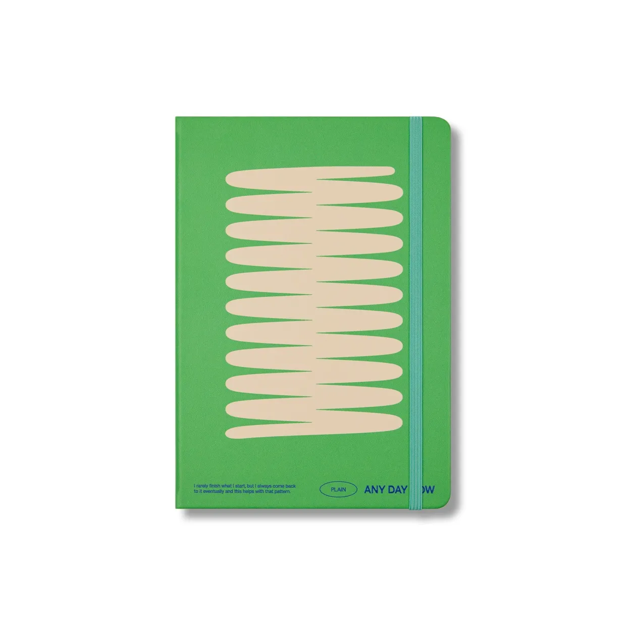 Green Any Day Notebook Plain A5