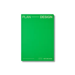 Green Open Bound Notebook Dot Grid A5