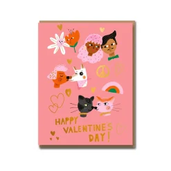 Kiss Faces Greeting Card