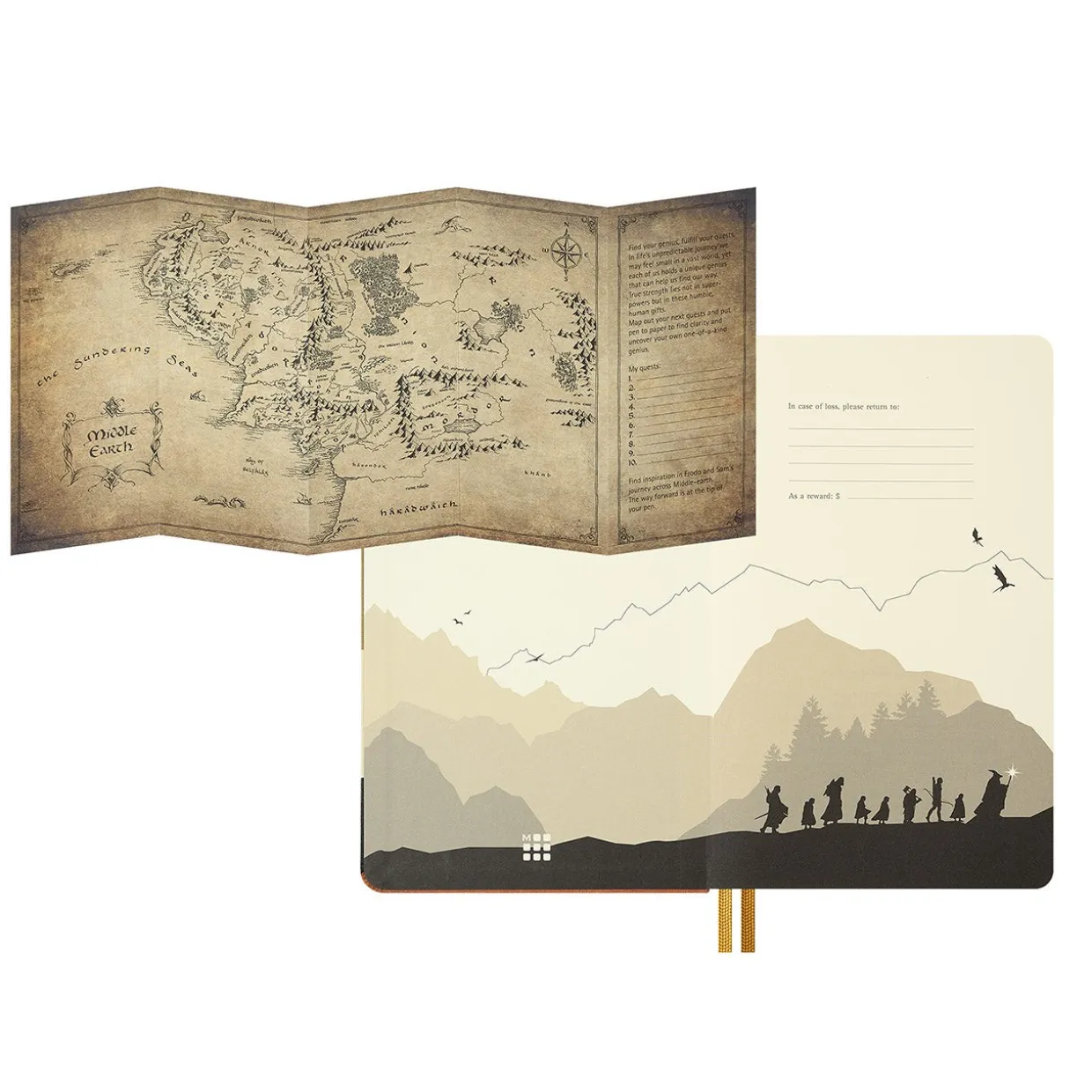 Lord of the Rings Frodo and Sam Notebook Large