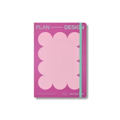 Magenta Open Bound Notebook Dot Grid A5