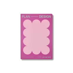 Magenta Open Bound Notebook Dot Grid A5