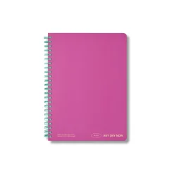 Magenta Spiral Notebook Ruled A5