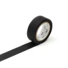 Matte Black Washi Tape Single Roll