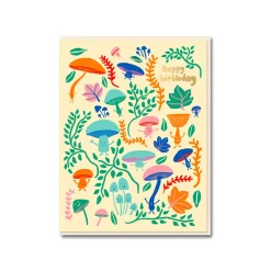 Mushroom Party Birthday Card