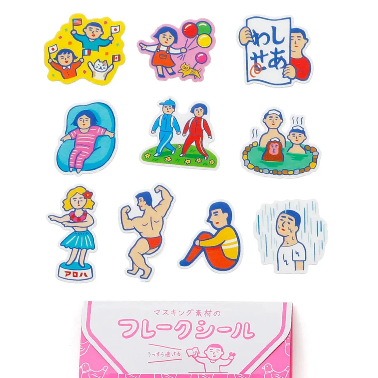 New Retro Flake Stickers