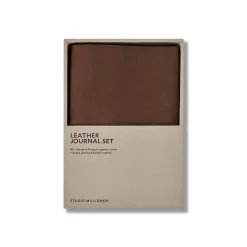 Nubuck Refillable Leather Journal Set